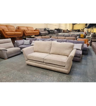 Ex-display Oakfurniture Land Carrington Ava natural fabric 3 seater sofa