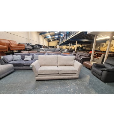Ex-display Oakfurniture Land Carrington Ava natural fabric 3 seater sofa