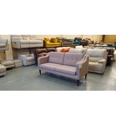 New Copenhagen grey fabric 3 seater sofa