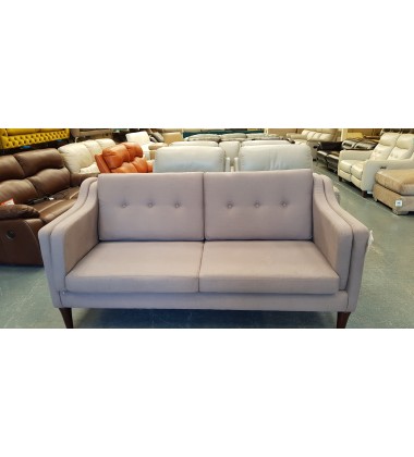 New Copenhagen grey fabric 3 seater sofa